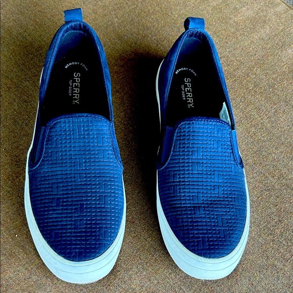Women’s Sperry suede slip ons size 10 - Picture 1 of 5